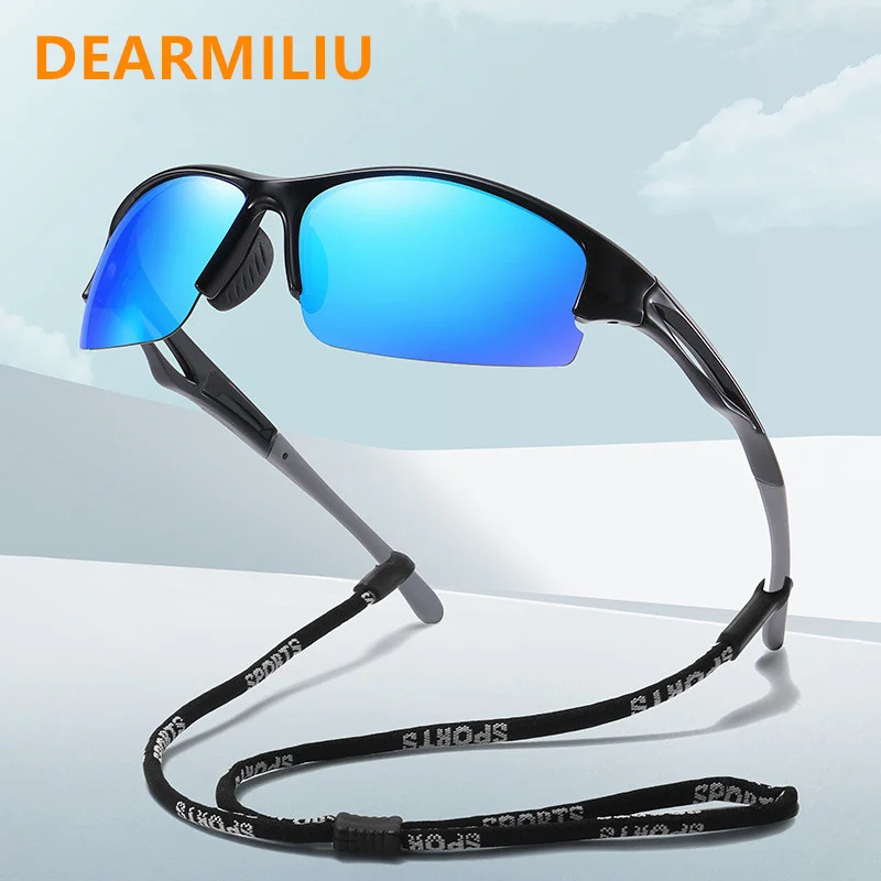 

Новинка 2022, Поляризованные спортивные солнцезащитные очки DEARMILIU для вождения, ночного видения, мужские солнцезащитные очки с защитой от УФ-...