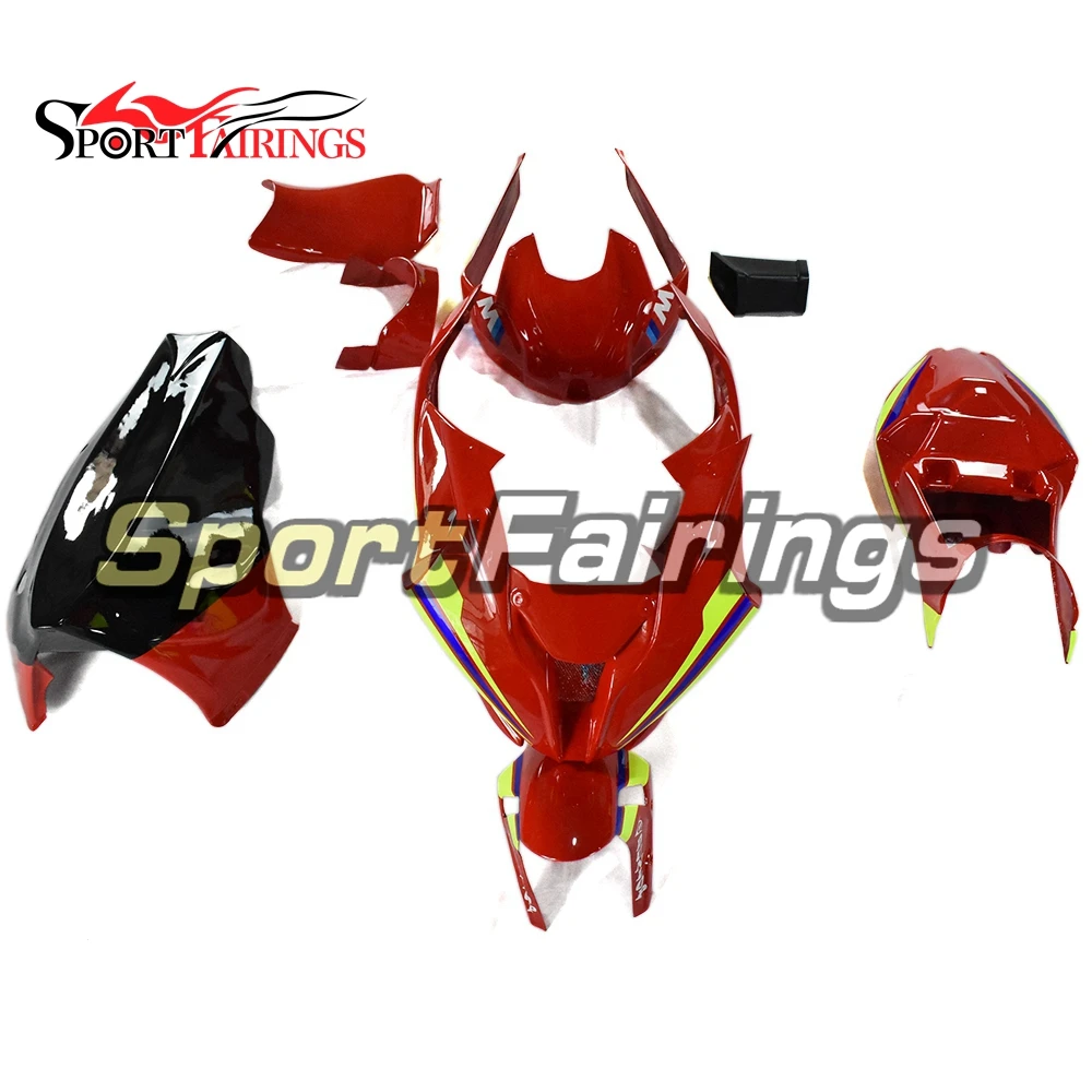 

Red Fluorescent Yellow Fiberglass Racing Complete Motorcycle Fairings Kit For BMW S1000RR 2019 2020 S1000RR 19 20 Race Bodywork