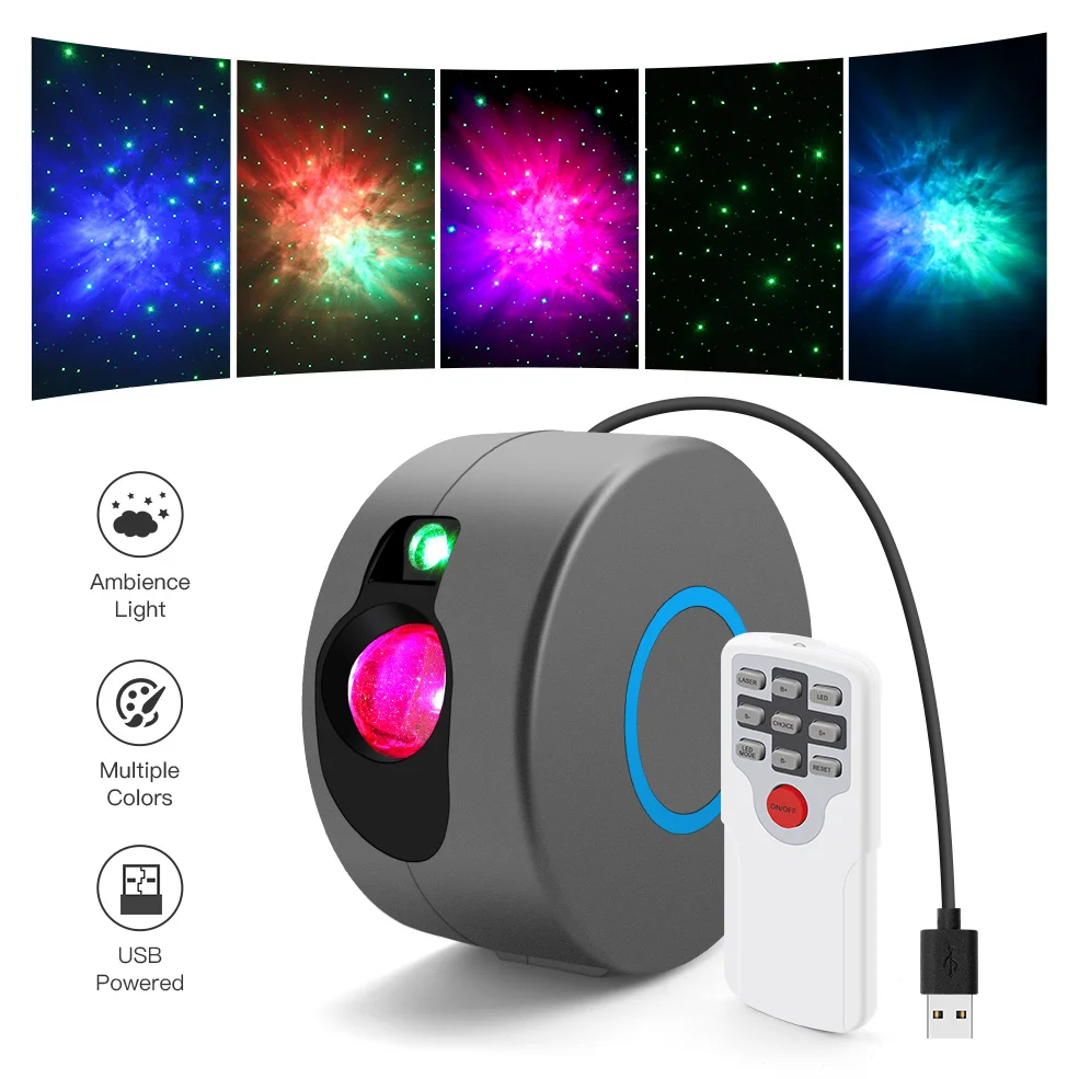 Лазерный проектор звездного неба вращающийся ночной Led светильник в виде