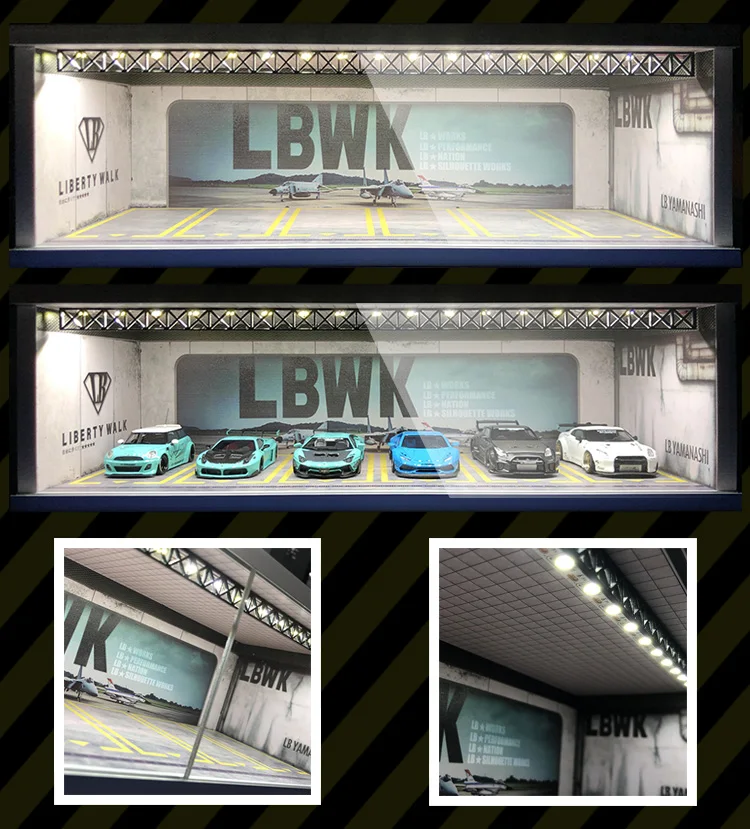 Светодиодная подсветка для гаража демонстрационный шкаф LBWK LB Lambo JDM Nissan Nismo модели