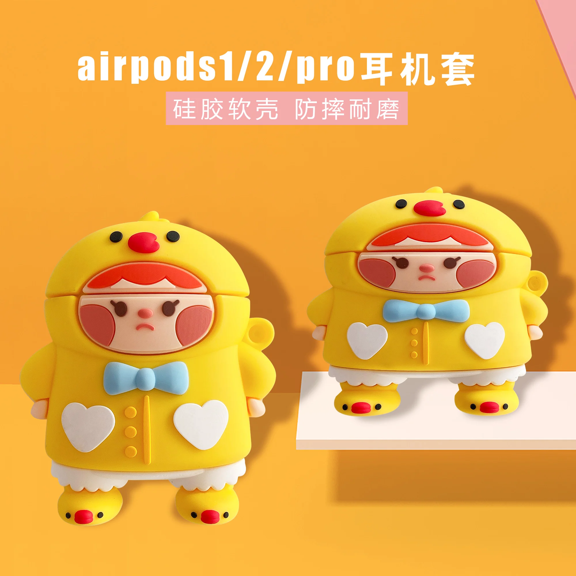 

3D милый Angry Birds для девочек с принтом в виде персонажей из мультфильма для Apple AirPods 1 2 3 Pro зарядки Мягкий силиконовый чехол Беспроводной Bluetooth н...