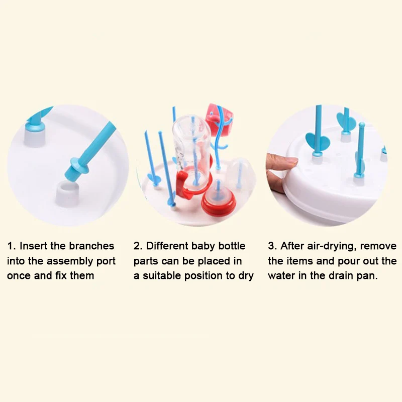 

Bottle Dry Rack Baby Bottle Drain Drying Racks White Baby Bottle Dryer Storager