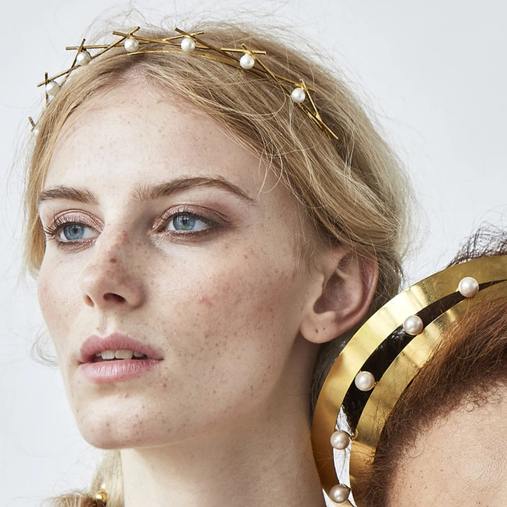 Женские заколки для волос Vodeshanliwen модные корейские с белым искусственным