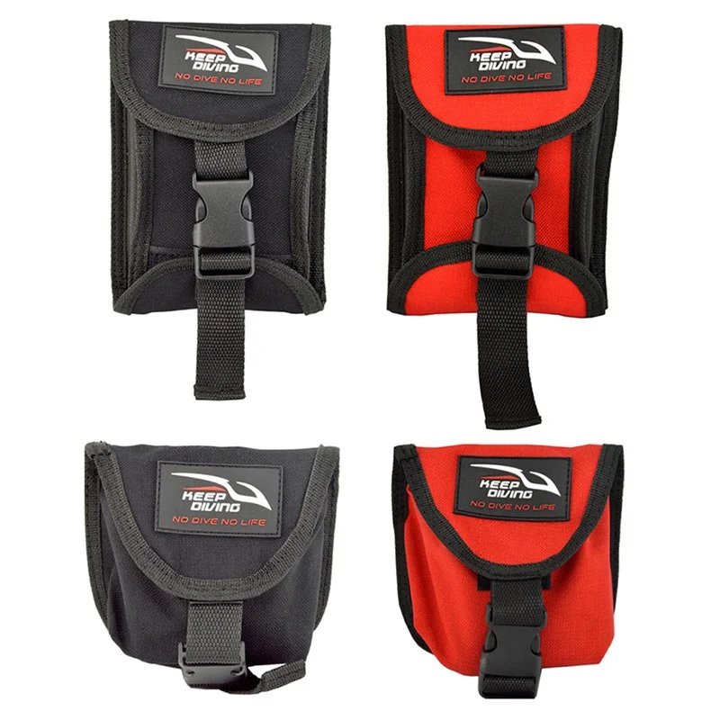 

Storage Bag Buckle Two Sides Open Wear Release Counterweight Diving Resistant Nylon Practical Weight Pocket Quick