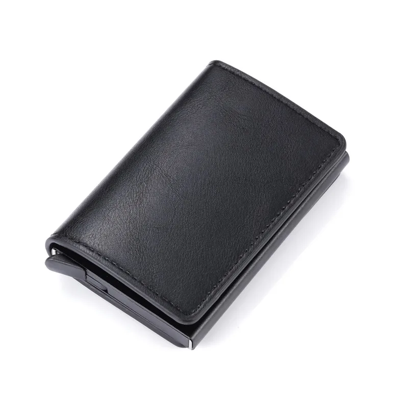 BYCOBECY алюминиевая коробка кредитные карты кошельки RFID Блокировка высокое