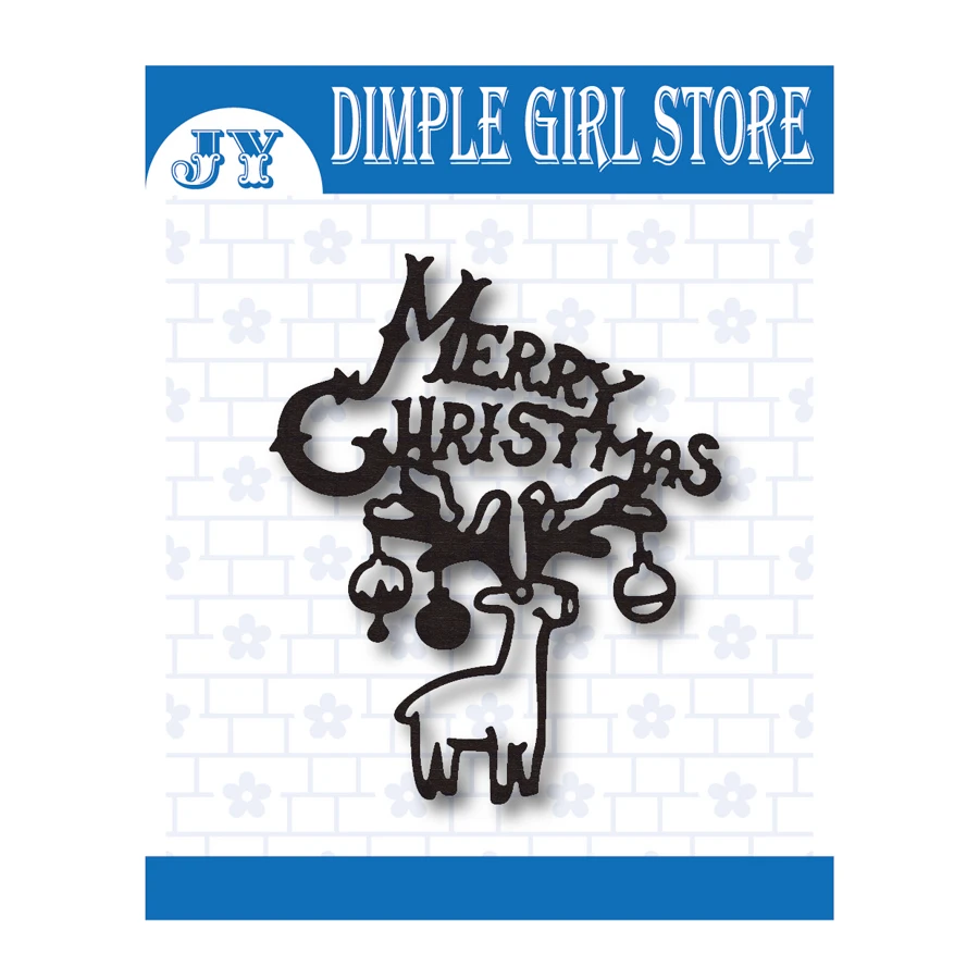

Christmas fawn letter 2021 new metal cutting die die for scrapbook decoration template stamp and death photo album big shot dead