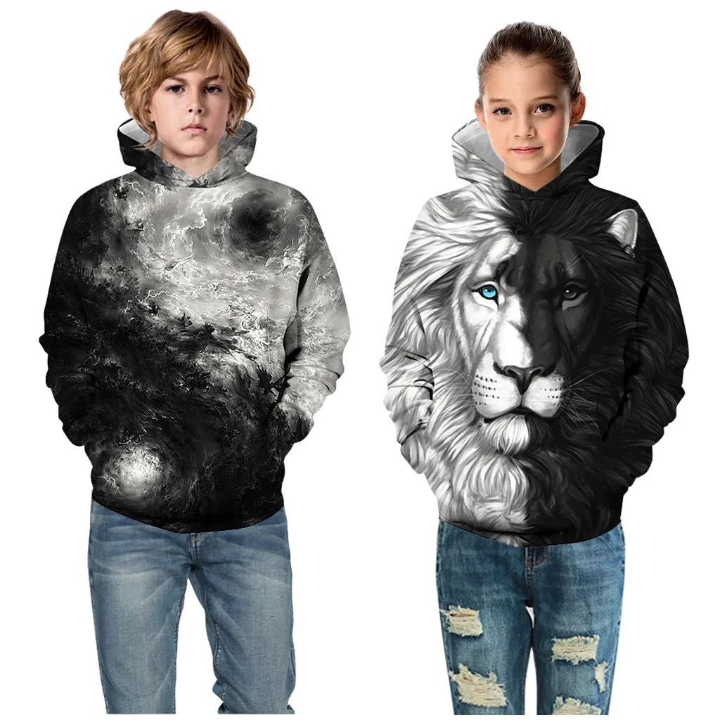 Детский свитшот с астронавтом для мальчиков и девочек подростков 3D принтом