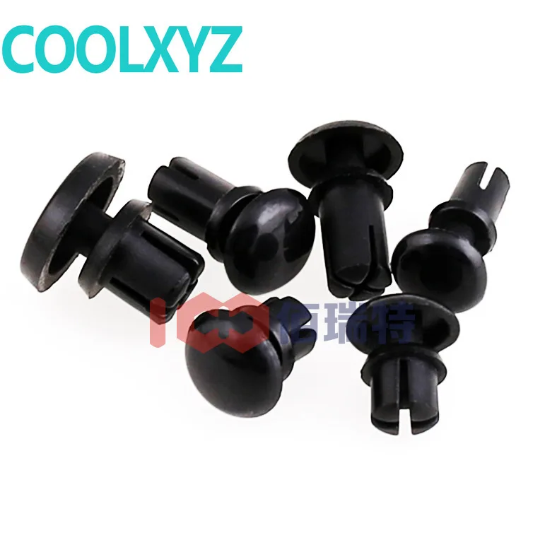 Черные/белые пластиковые заклепки R-shaped PC доска Пластиковые расширения