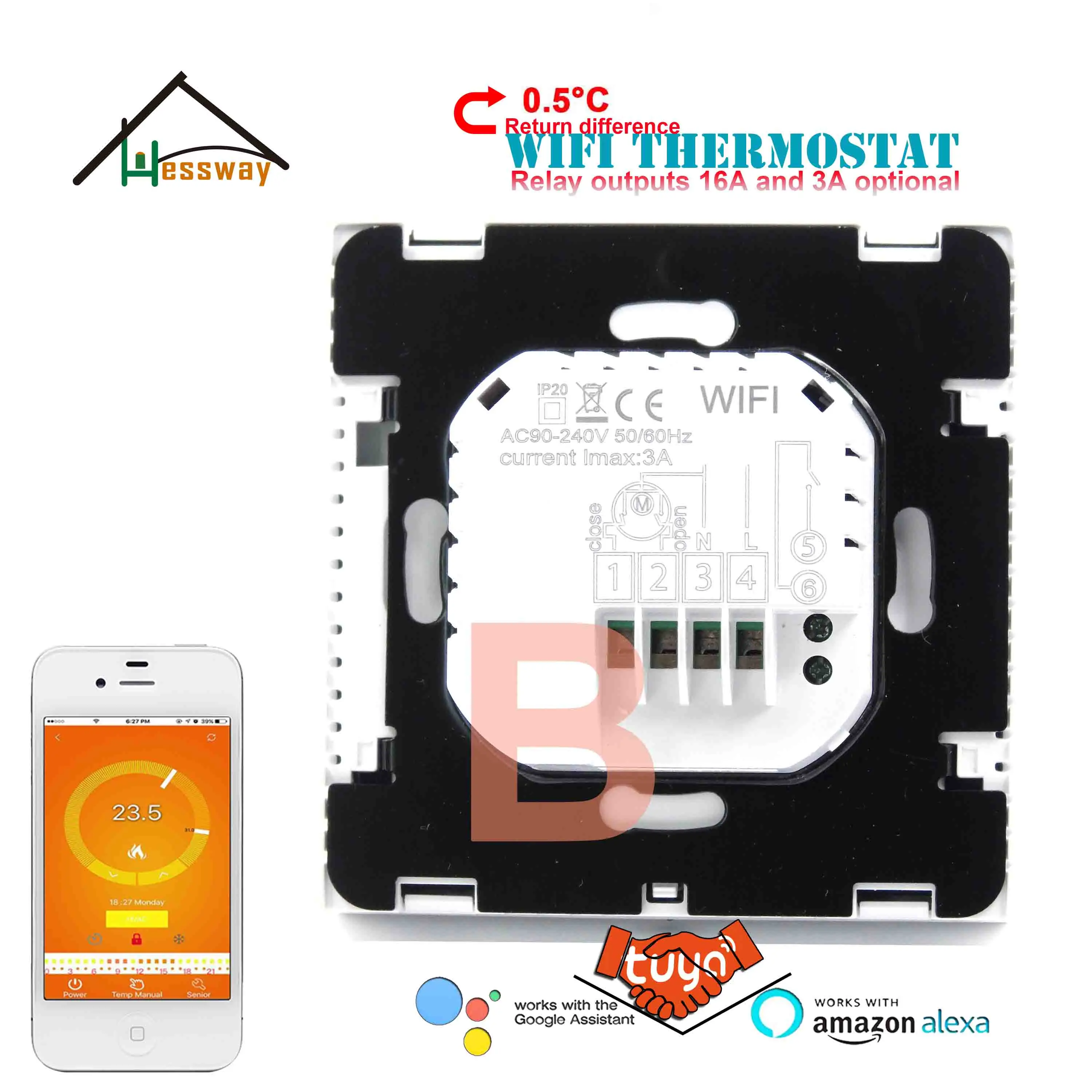 Термостатические клапаны HESSWAY радиаторы для бойлера Wi Fi термостат Электрический