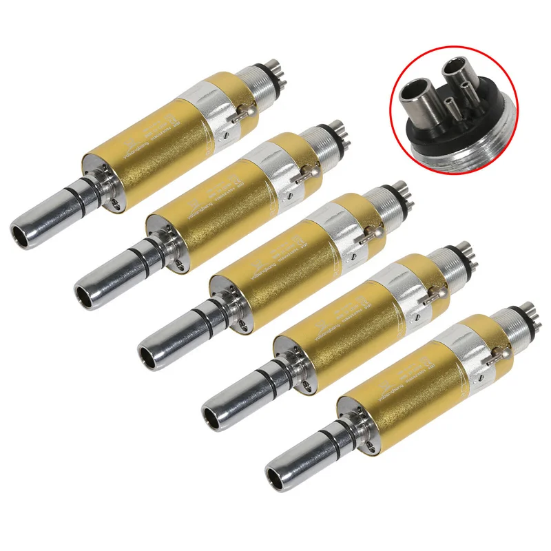 5pcs NSK Style Dental Slow Low Speed E-type Air Motor Micromotor 4Hole Handpiece