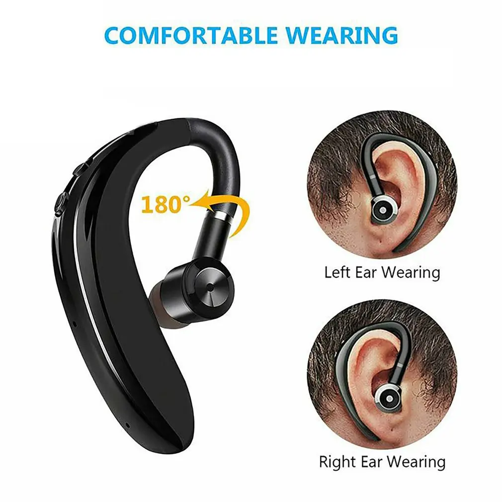 

Bluetooth Earphone Handsfree Wireless Business Headset Hanging Drive Car Call Sports earphones Earphone Single Earhook Earphone