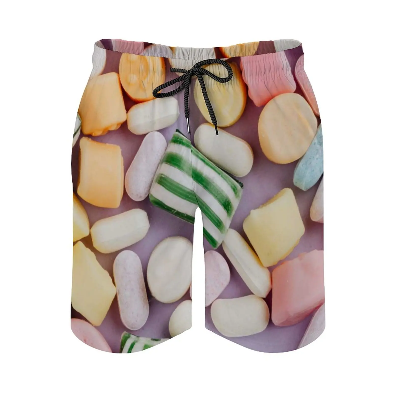 

Summer Men Beach Shorts Breathable Quick Dry Humor Graphic Sausage Party Casual Candy Male Shorts