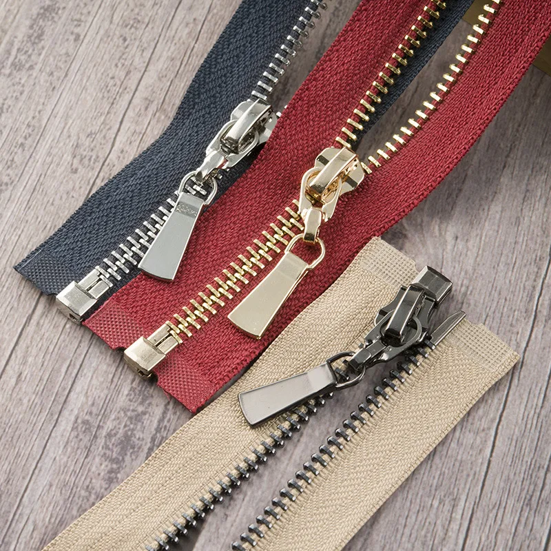 Meetee 1 шт. 85 см 5 # металлическая молния открытый конец самоблокирующийся пуховик на