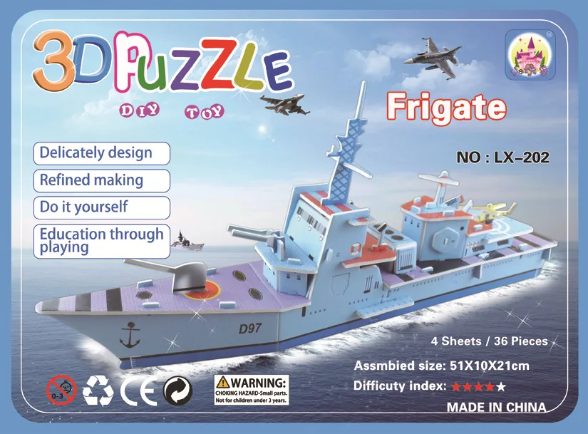 Фигурки мультяшных кораблей миниатюры креативная бумажная модель здание