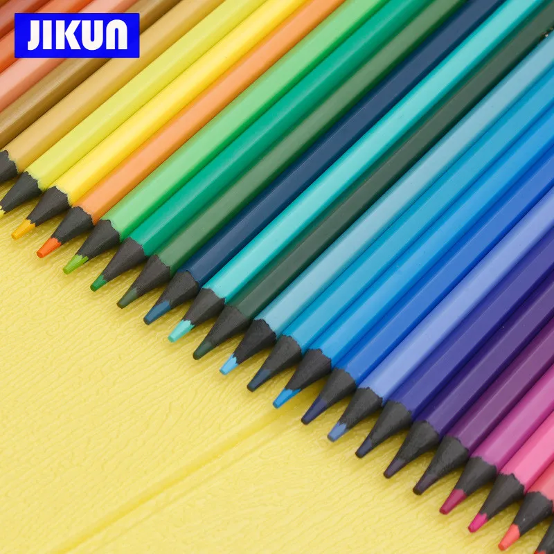 

Erasable Pasta Pencils Set- JIKUN 12/18/24/36/48 Colours Set Drawing Student Painting Pencil Supplies