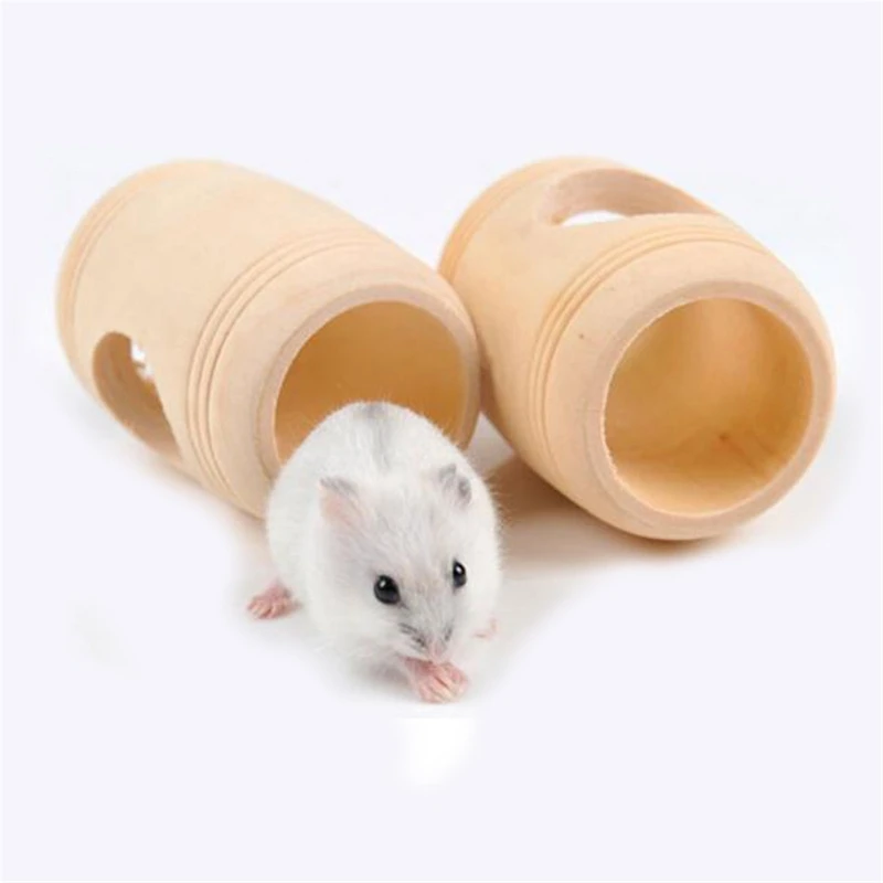 Деревянный туннель для хомяка жевательные игрушки игровая хижина хорька ежика