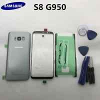 original samsung galaxy s8 edge g950 g950f full housing battery cover back glassfront touch glass replacement parts tools