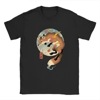 funny firefox printed graphic t shirts men clothing summer cotton short sleeve casual loose t shirt hip hop casual streetwear
