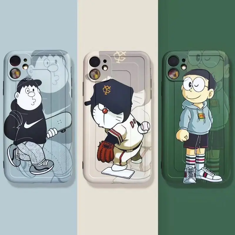 

Doraemon Silicone Mobile Phone Case Is Suitable for IPhone 7/8P/X/XR/XS/XSMAX/11/12PRO/12 Mobile Phone Couple Protective Case