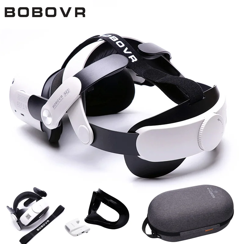 Ремешок BOBOVR M2pro для Oculus Quest 2 Elite Halo, ремешок с аккумулятором F2 Air Fan, интерфейс для лица, без тумана C2, чехол для переноски - Апрельский топ товаров с Али