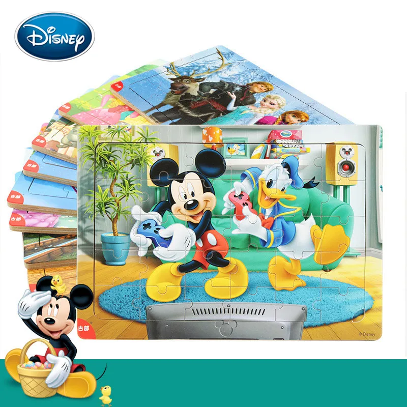 Disney для детей с рисунком из мультфильма Микки 30 купюр достоинством в деревянную