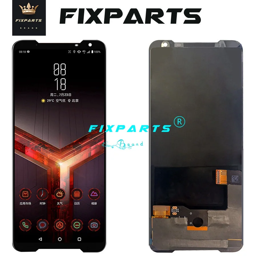 6,5" ЖК-дисплей для ASUS ROG Phone 2 ZS660KL, ЖК-сенсорная панель, дигитайзер, сборка, телефон 2 i001DB, замена
