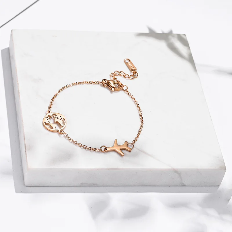 Браслеты на ногу женские из нержавеющей стали милые детские украшения с