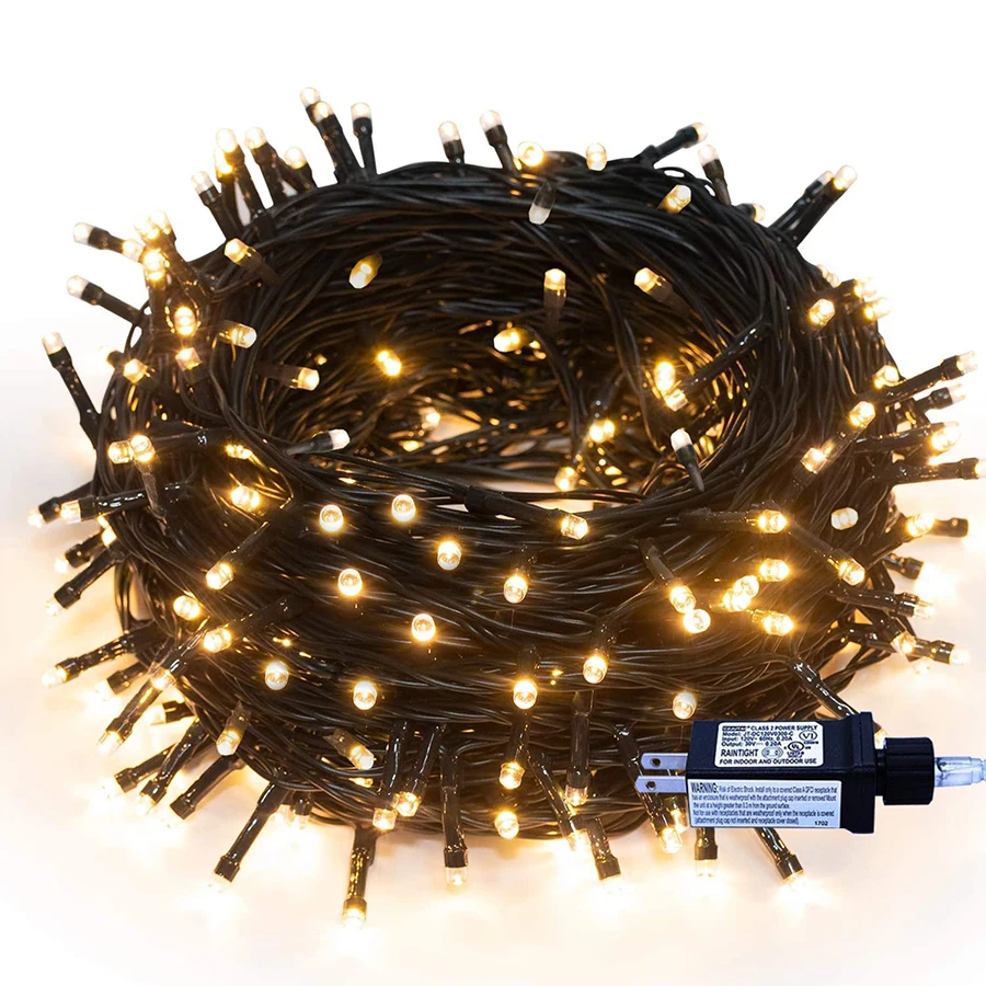 

10M 20M 50M 100M Christmas String Light DC24V Fairy Twinkly Lights 8 Modes Outdoor Fence Tree Garland Light For Holiday Party