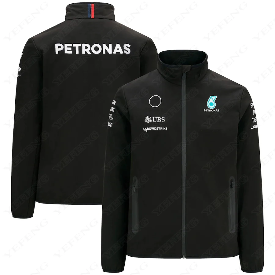 

NEW 2021 Season FI For AMG Team Petronas Windproof Hoodie Men's Zipper Sweater Ractory Racing Motocross Clothing Jacket