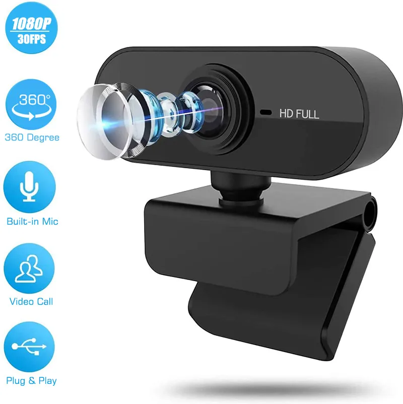 

Веб-камера 1080P для конференций, USB веб-камера для ПК, интерфейс микрофона, для видеозвонков