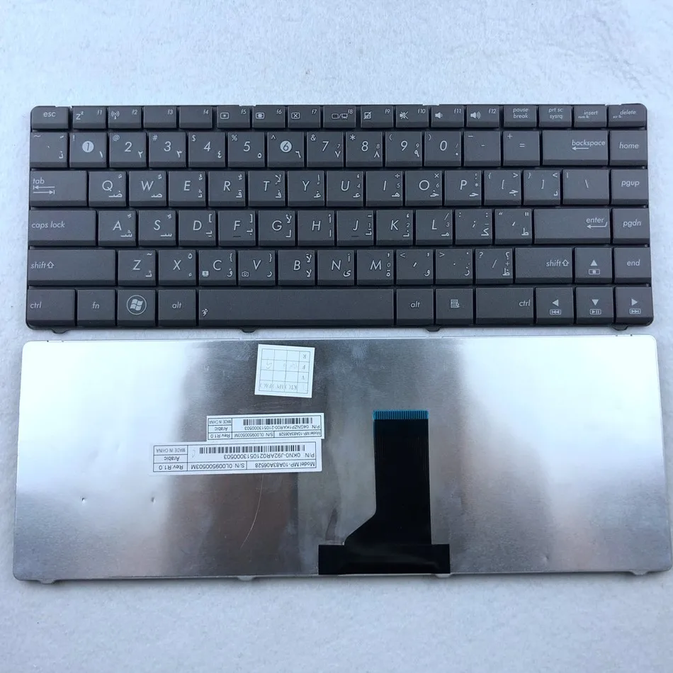 Арабская клавиатура для ноутбука ASUS N43 N43S N43SL P43 P43E P43S N43E N43EI U30 U30JC K43E K43SA U80 U81 UL80 U80V