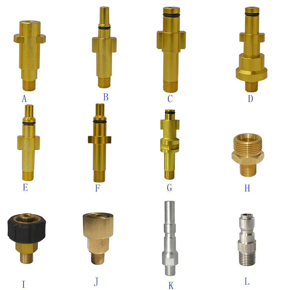 

The Metal Adapter Nozzle Soap Foam Generator High Pressure Foam Applicator