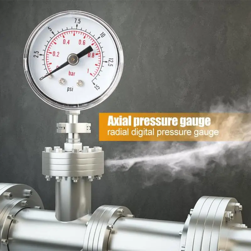 0-15psi 0-30psi 1/8BSPT манометр воздушного компрессора масляный водный гидравлический точность Давление датчик