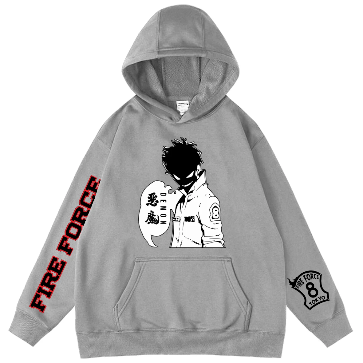 

Cartoon TV Fire Force Anime Characters Oversized Hoodie Harajuku Streetwear Sweatshirts Men's Hoodies Unisex Hip Hop Loose Style