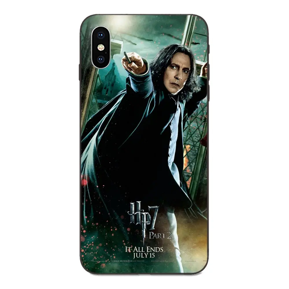 Топ детальный популярный ТПУ Черный для Apple iPhone 4 4s 5 5S SE 6 6S 7 8 Plus X XS Max XR Severus Snape - Цвет: as picture