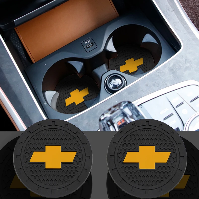 Новая эмблема автомобиль подставка стакана воды слот Non Slip Коврик для Шевроле Cruze