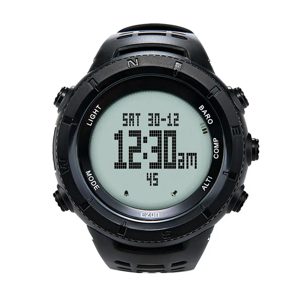 Новые мужские водонепроницаемые спортивные часы для альпинизма альтиметр