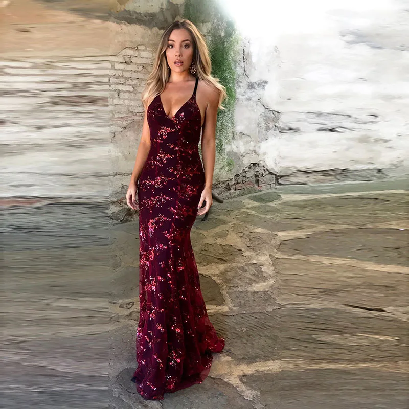 Sale Limited Zanzea Titotato 2021 Summer Women Dress Models Sexy V-neck Strap Sequin Sling Straps Ol Elegant Party Long | Женская одежда