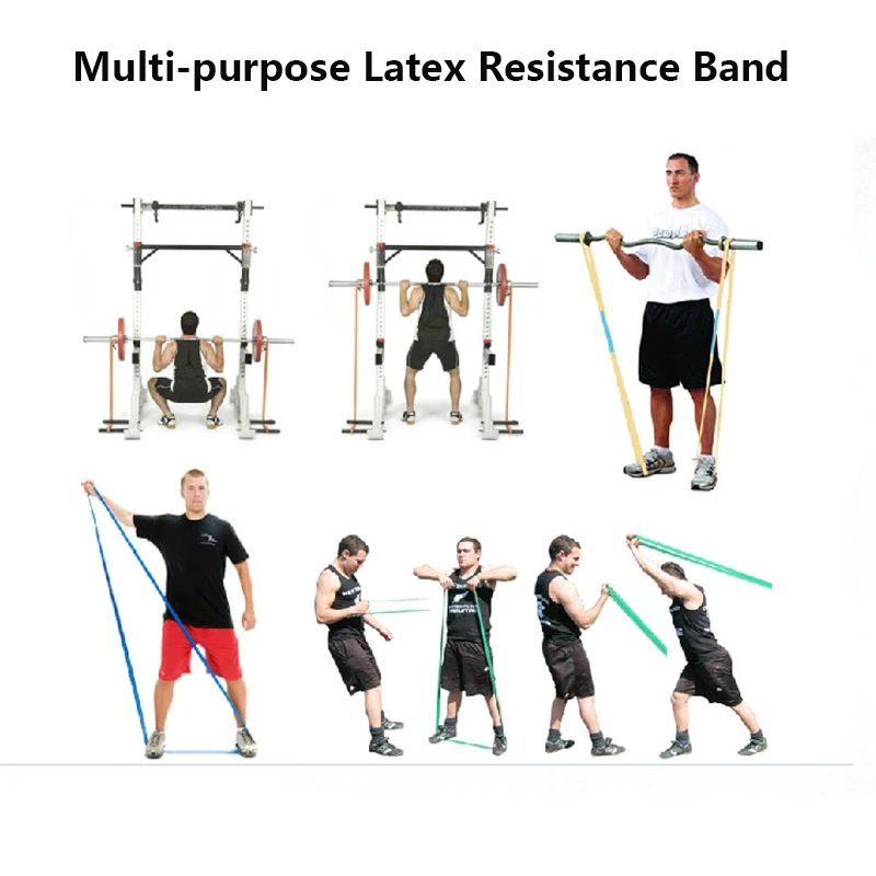 Natural Latex Resistance Bands Unisex Home Gym Exercise Workout Elastic Rubber Loop Band for Fitness Equipment Training Expander | Спорт и