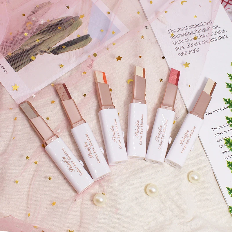 

6 Colors Sequin Eyeshadow Stick Highlight Shimmering Naturally Long Lasting No Smudging Eye Shadow