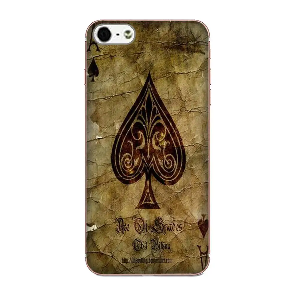 Ace Of Spades из набора игральных покерных карт для Galaxy Grand A3 A5 A7 A8 A9 A9S On5 On7 Plus Pro Star 2015 2016