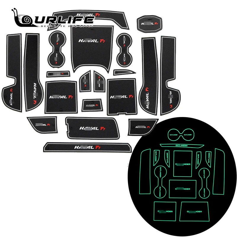 

Для Haval F7 F7X 2019- 2021 2022 внутренний нескользящий коврик накладка на дверь резиновый слот для ворот декоративные автомобильные аксессуары