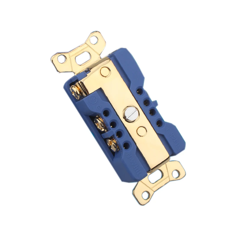 Новая дуплексная розетка Audiocrast из чистой меди покрытие золотом и родием US AC 20A