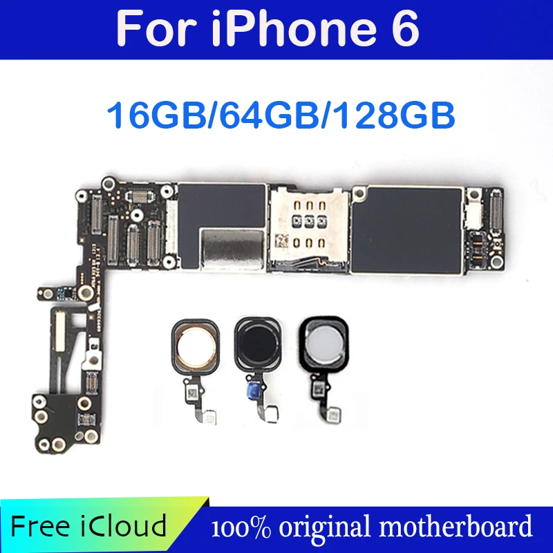 Материнская плата для iphone 6 с/без Touch ID разблокированная 4 7 '' iCloud|Антенны