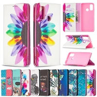 huawei psmart z 2019 2020 2021 honor 10 lite y7a y9 prime 2019 painted leather phone case magnetic flip cover