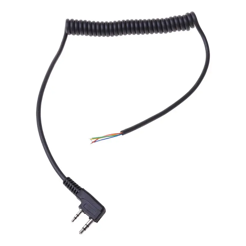 

New 2 Pin 4-Wire Speaker Mic Cable for baofeng UV5R/Kenwood TK370/Linton YTY Walkie Talkie For North Peak For Quansheng For