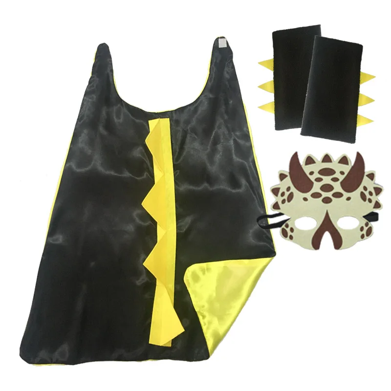 Костюм на Хэллоуин для мальчиков и девочек костюм динозавра накидка супергероя с