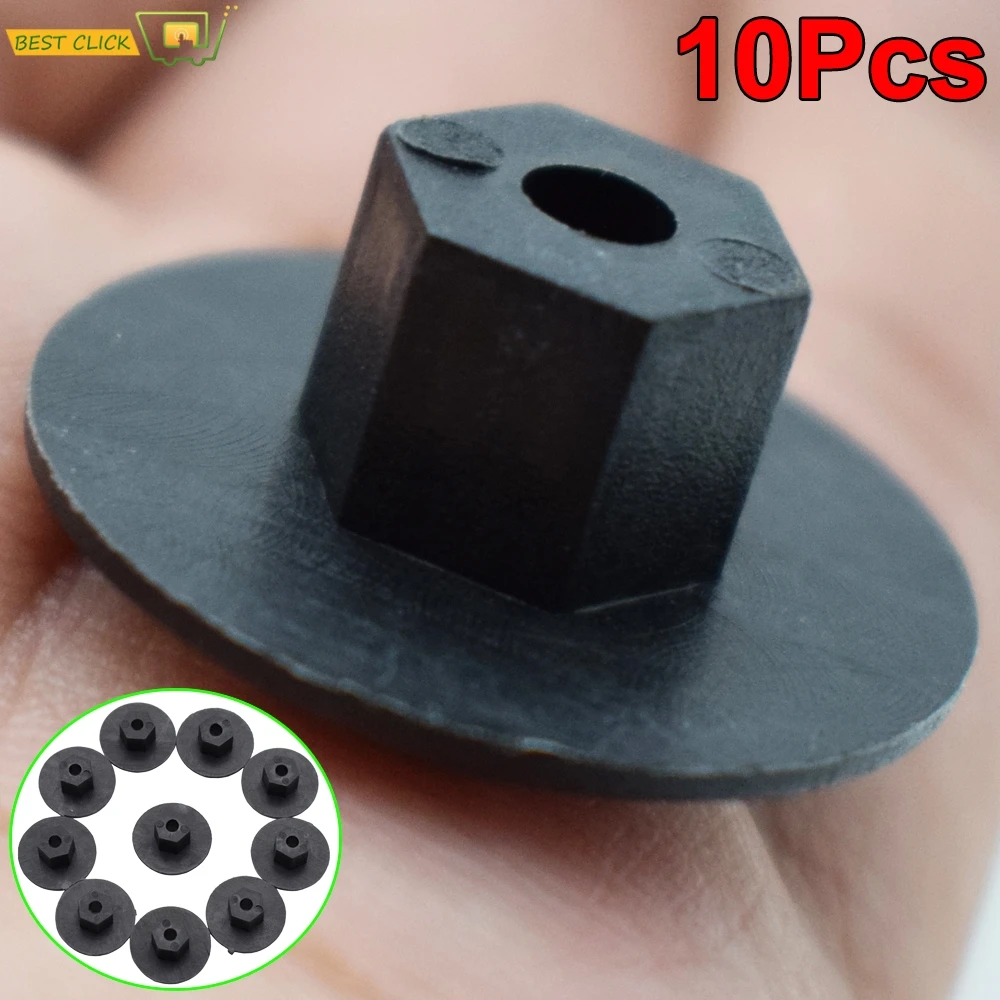 

10Pcs 4mm Plastic Fastener Nut For Mercedes Benz Fender Mud Flap Splash Guard Wheel Arch Bumper Panel Retainer Clip Rivet