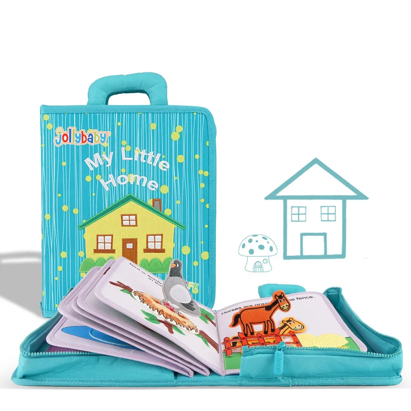 3D Детские Тканевые книги на ощупь развивающие игрушки для малышей 0 12 24 месяца