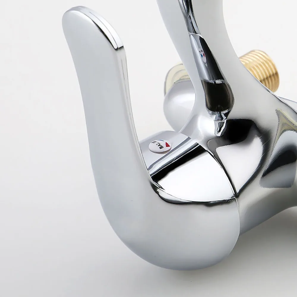 Двойной смеситель для раковины кран в современном стиле холодной и горячей воды